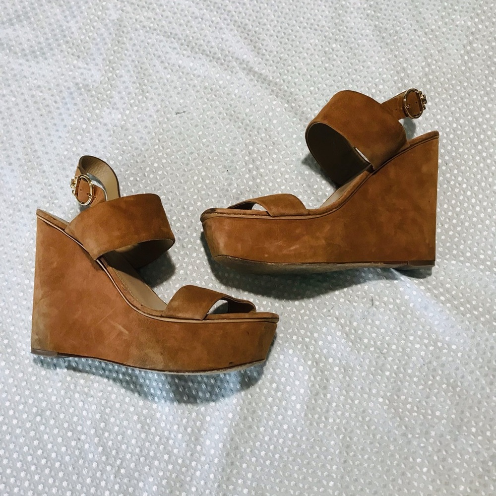 Tory Burch suede wedges